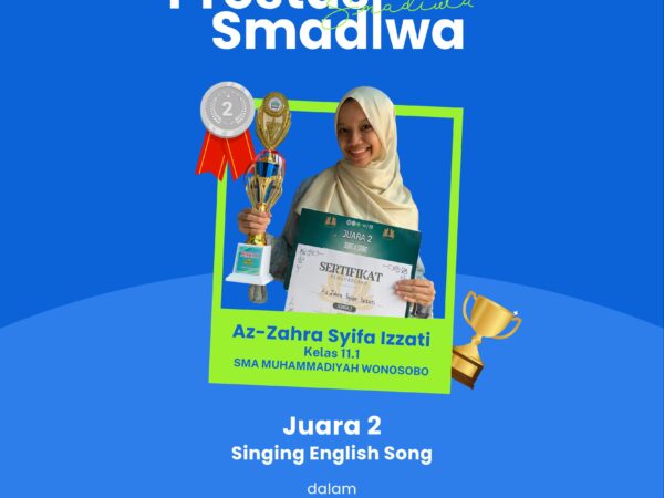 Prestasi Juara 2 Singing English Song Gebyar Bahasa Tingkat Jateng & DIY