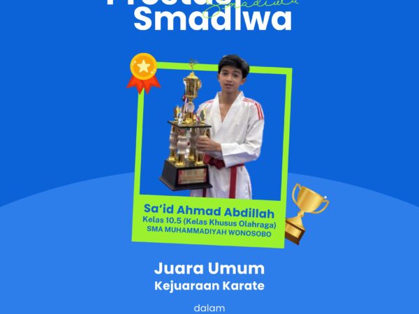 Prestasi SMADIWA juara umum kejuaraan karate piala forki kabupaten wonosobo